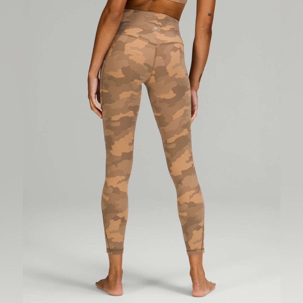 Lululemon Align High-Rise Pant with Pockets 25" Heritage 365 Camo Beige Multi- 4 - Picture 2 of 13